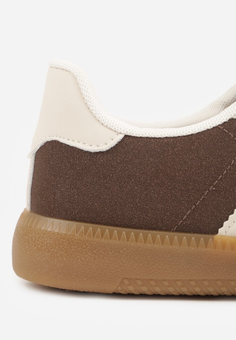 Brązowe Sneakersy Typu Klasyczne Tenisówki Kilice