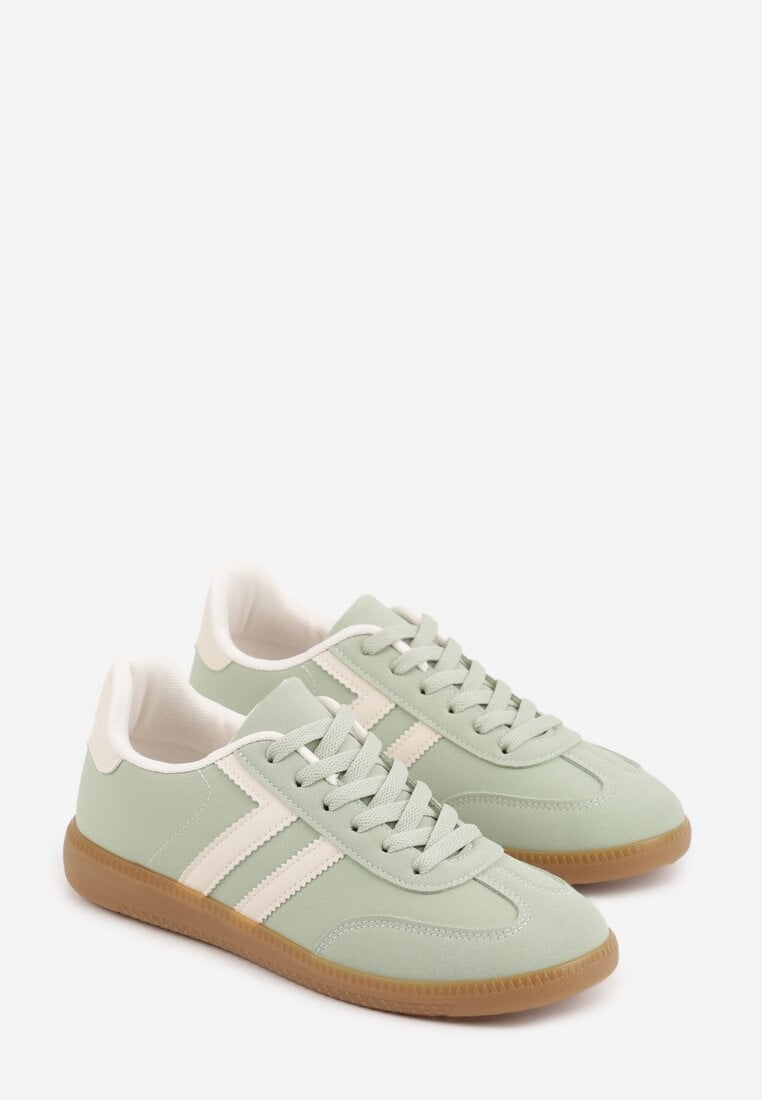 Zielone Sneakersy Typu Klasyczne Tenisówki Kilice