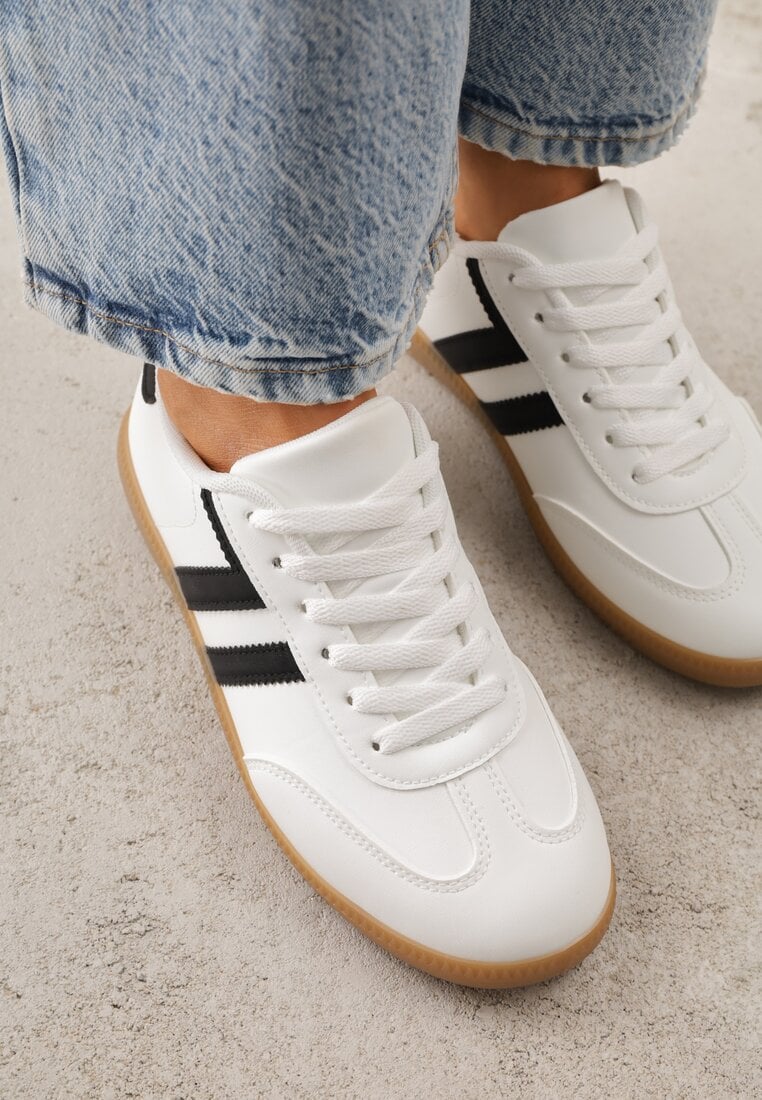 Białe Sneakersy Typu Klasyczne Tenisówki Kilice