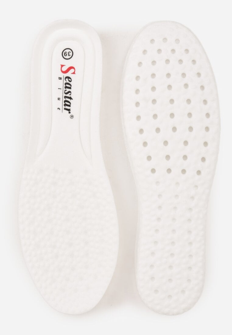 Wielokolorowe Sneakersy na Tłoczonej Platformie Ozdobione Dwoma Paskami Hesaia