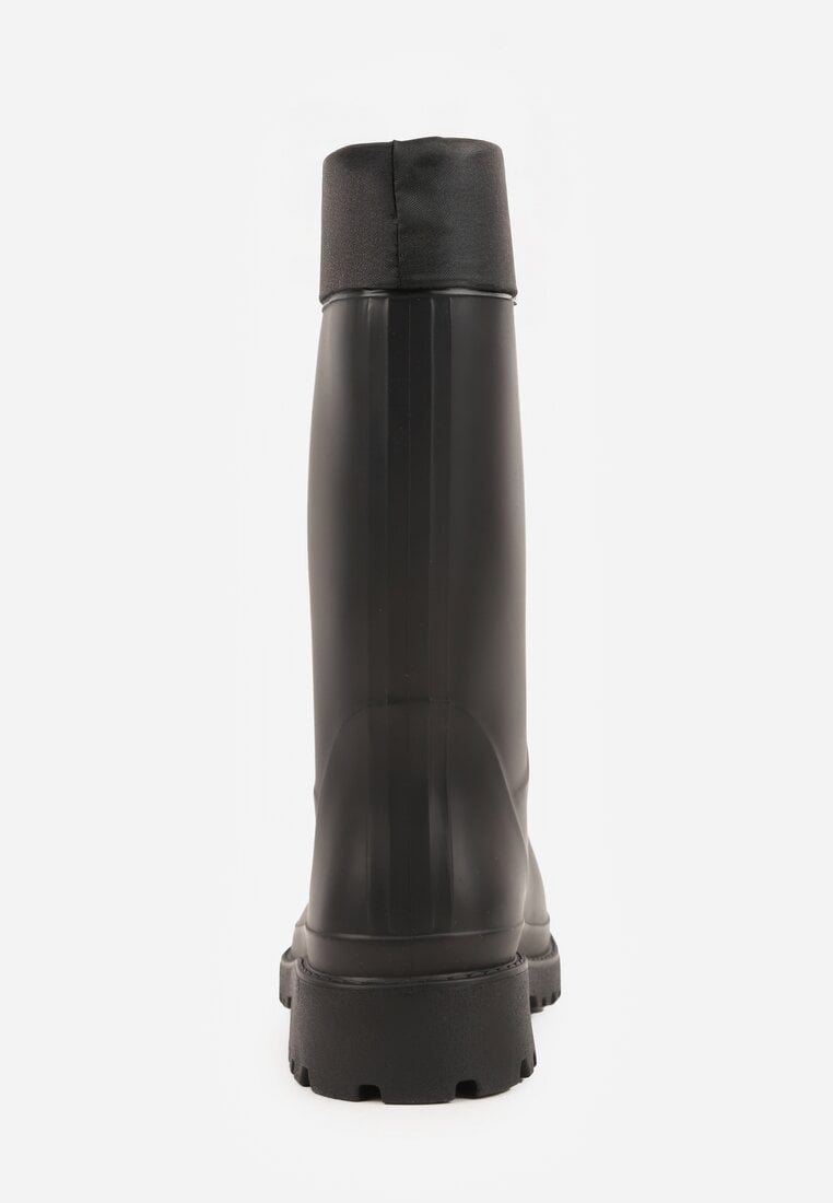 Czarne Kalosze ze Ściągaczami przy Cholewce Bastotus