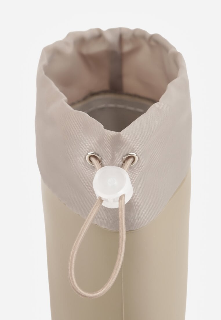 Szare Kalosze ze Ściągaczami przy Cholewce Bastotus