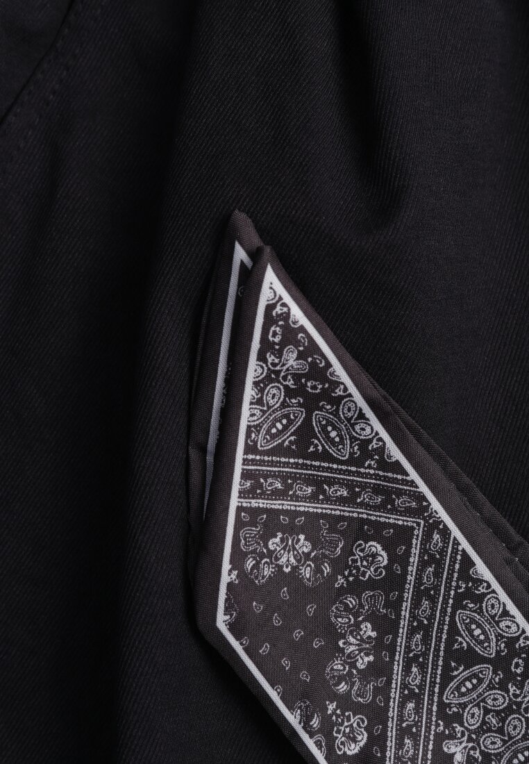 Niebieskie Bawełniano-Wiskozowe Spodnie Wide Leg z Paskiem Typu Apaszka Arlethia