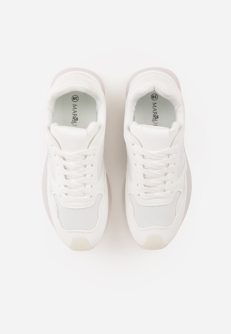 Białe Przeszywane Sneakersy w Klasycznym Stylu Zeosa