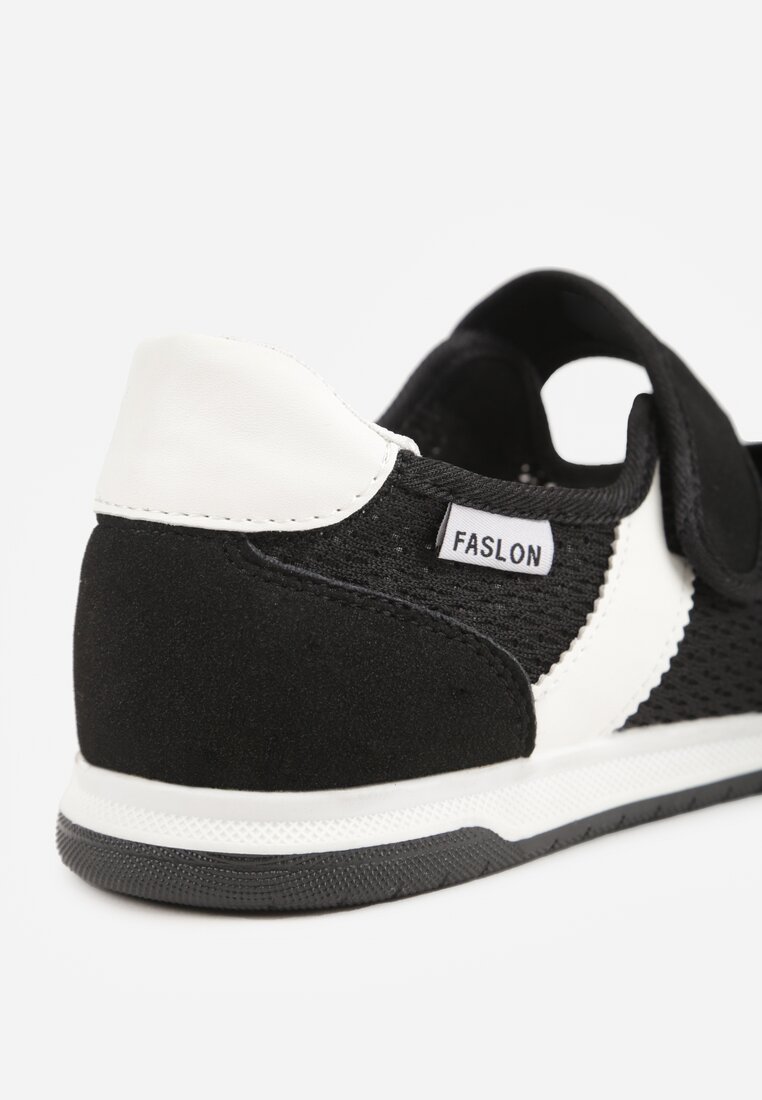 Czarne Tenisówki Typu Sneakeriny Ozdobione Napisem Emirinne