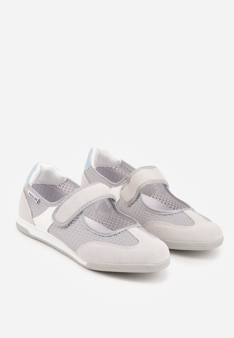 Szare Tenisówki Typu Sneakeriny Ozdobione Napisem Emirinne