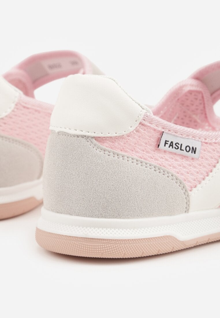 Różowe Tenisówki Typu Sneakeriny Ozdobione Napisem Emirinne