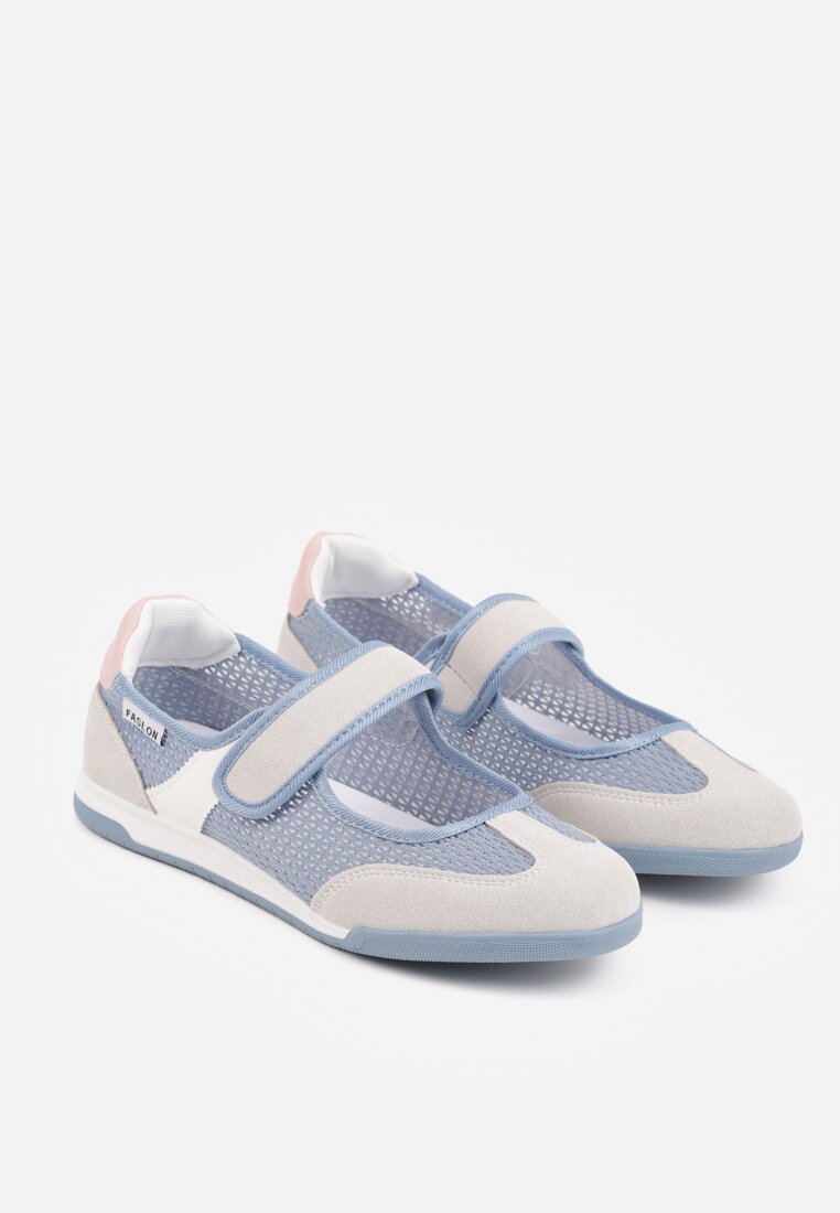 Granatowe Tenisówki Typu Sneakeriny Ozdobione Napisem Emirinne