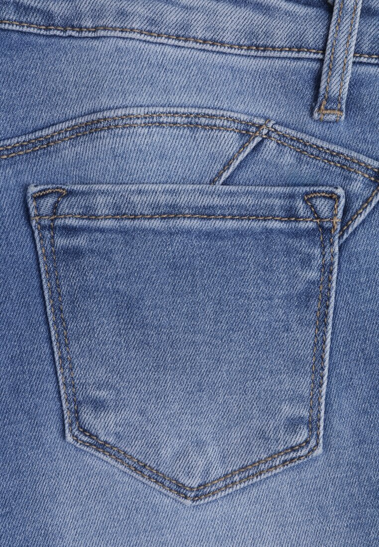 Niebieskie Jeansy Skinny z Bawełną Push-Up Erilessa