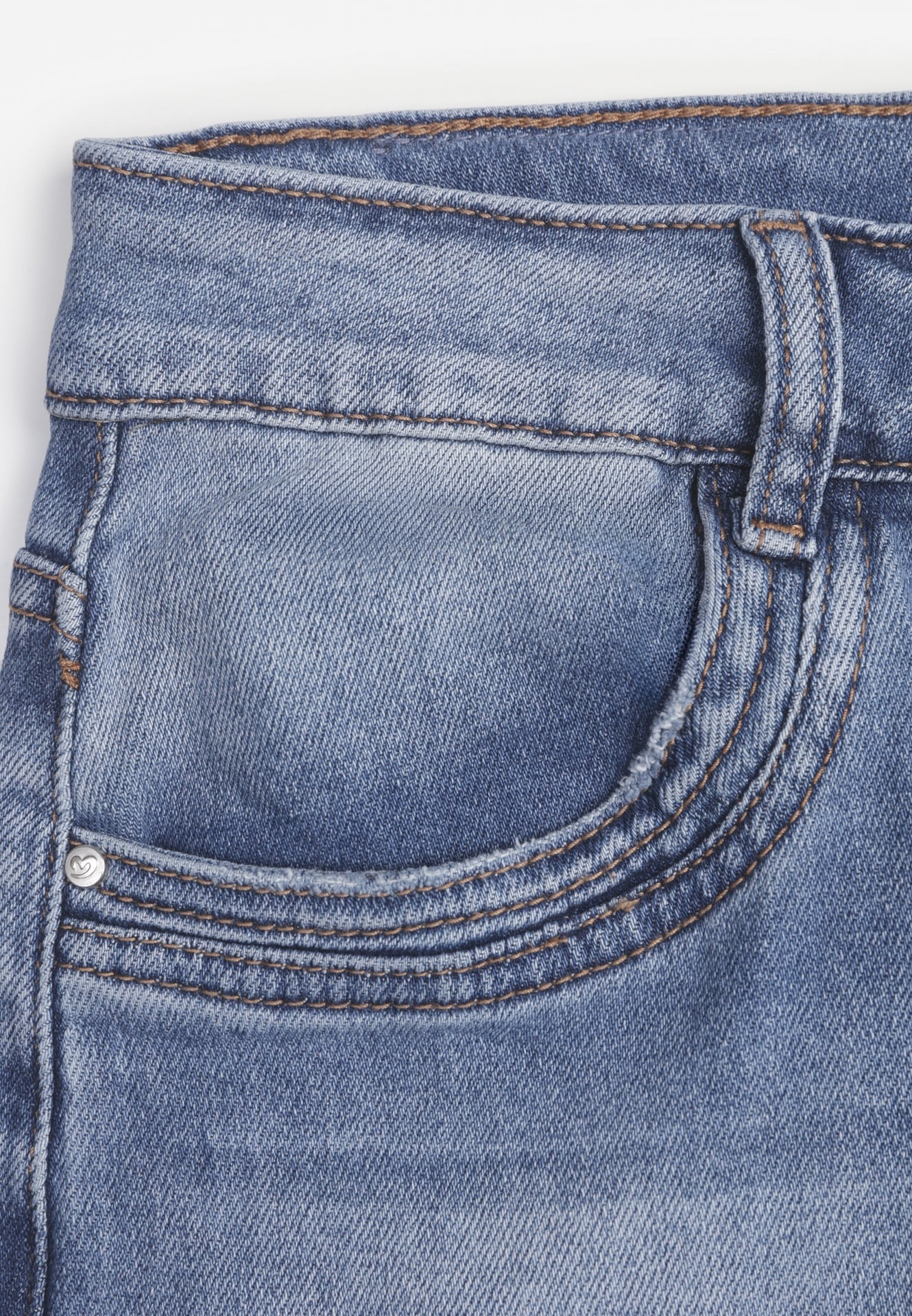 Niebieskie Jeansy High Waist Wide Leg z Bawełną i Domieszką Wiskozy Hirei