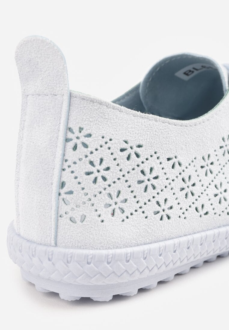 Niebieskie Ażurowe Tenisówki w Stylu Boho Tidira