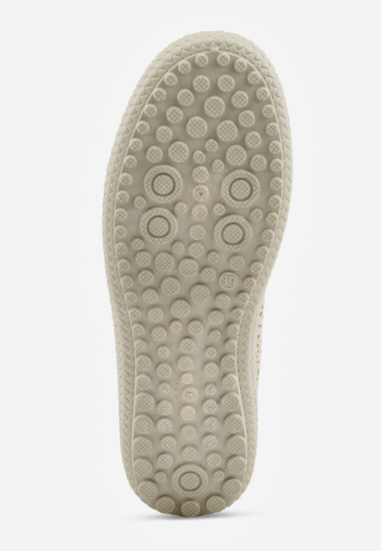 Zielone Ażurowe Tenisówki w Stylu Boho Tidira