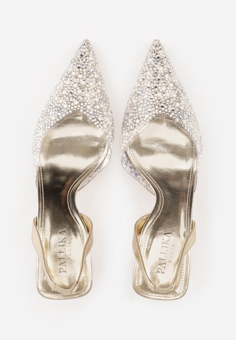 Pantofi cu toc Karenetia Aurii