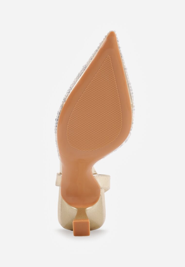 Pantofi cu toc Karenetia Aurii