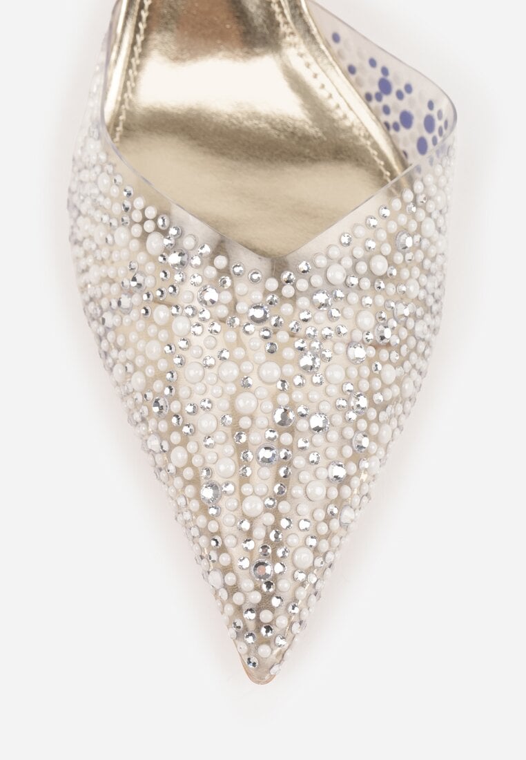 Pantofi cu toc Karenetia Aurii