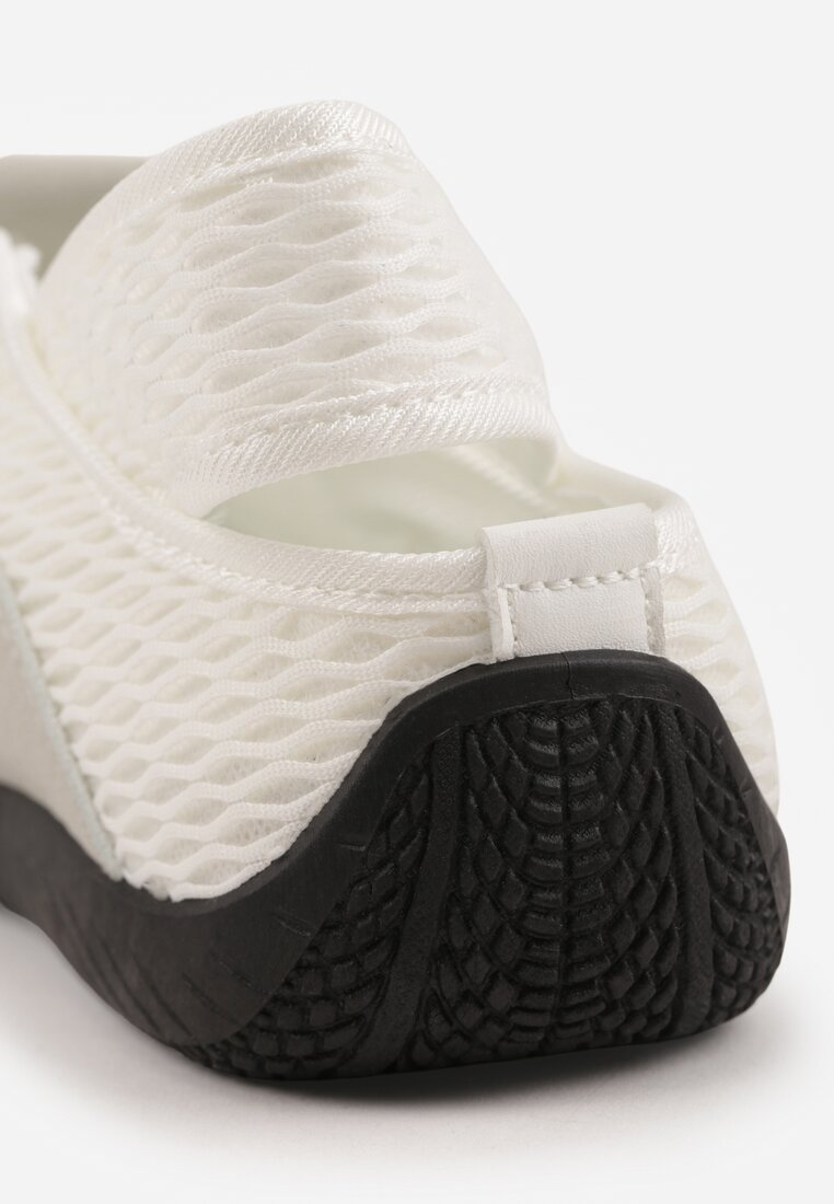 Szare Tenisówki Sneakeriny z Siateczki z Zapięciem na Rzep Vianate