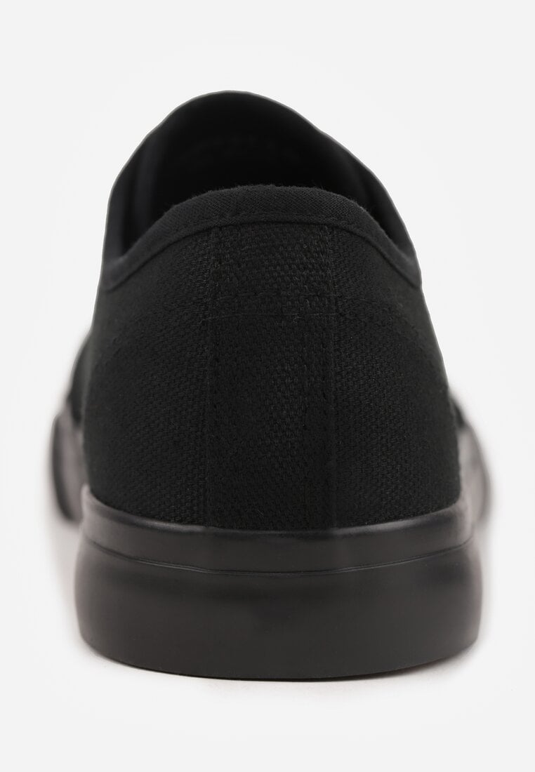 Czarne Casualowe Trampki w Stylu Basic Tulipmeadow