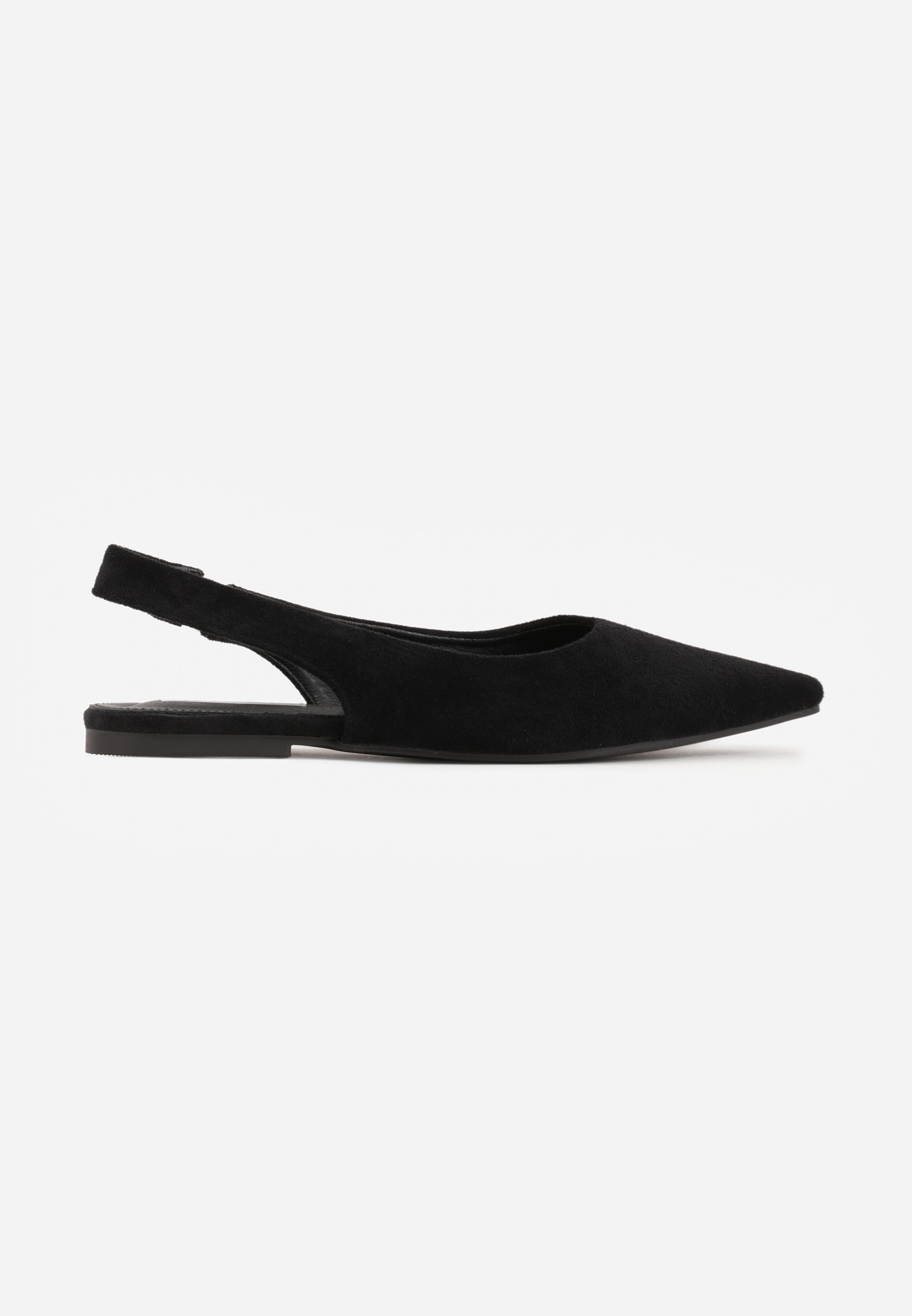 Czarne Balerinki Typu Slingback Diarin