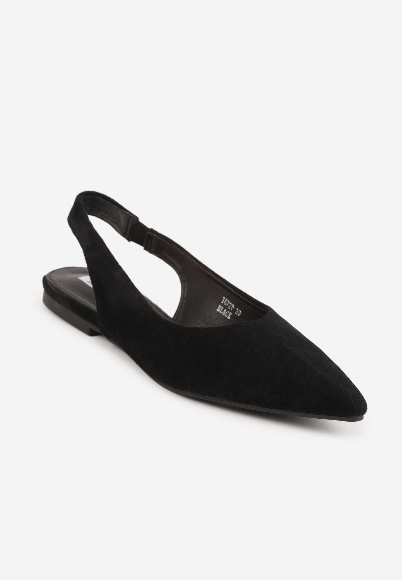Czarne Balerinki Typu Slingback Diarin