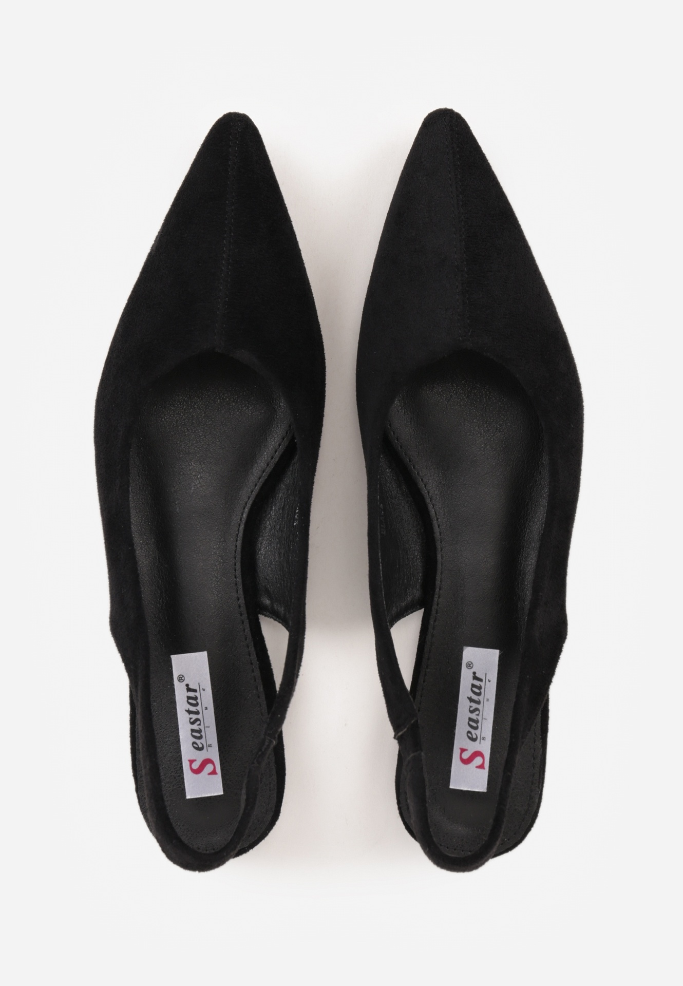 Czarne Balerinki Typu Slingback Diarin