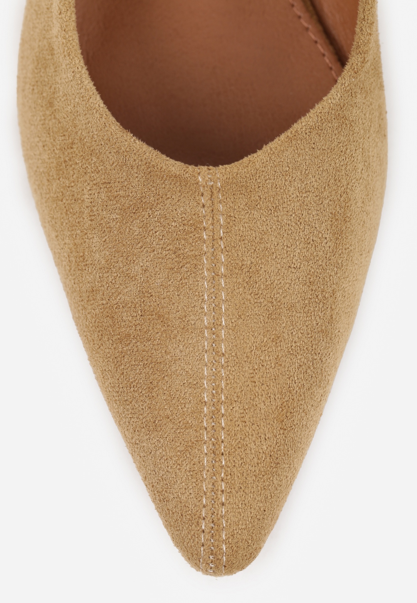 Ciemnobeżowe Balerinki Typu Slingback Diarin