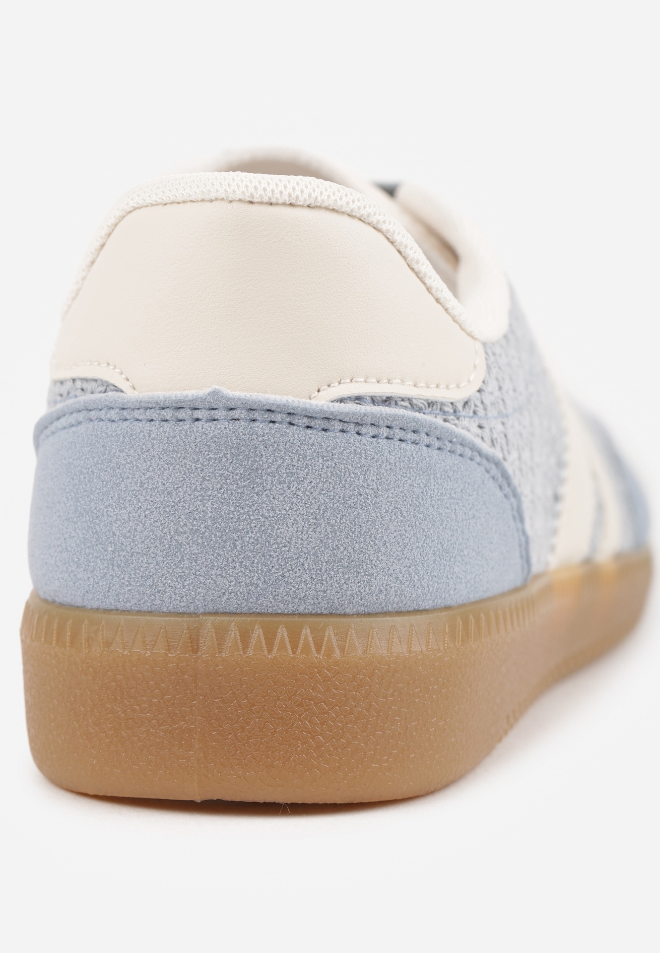 Niebieskie Sneakersy w Stylu Klasycznych Tenisówek z Cholewką z Plecionką Doriarissa