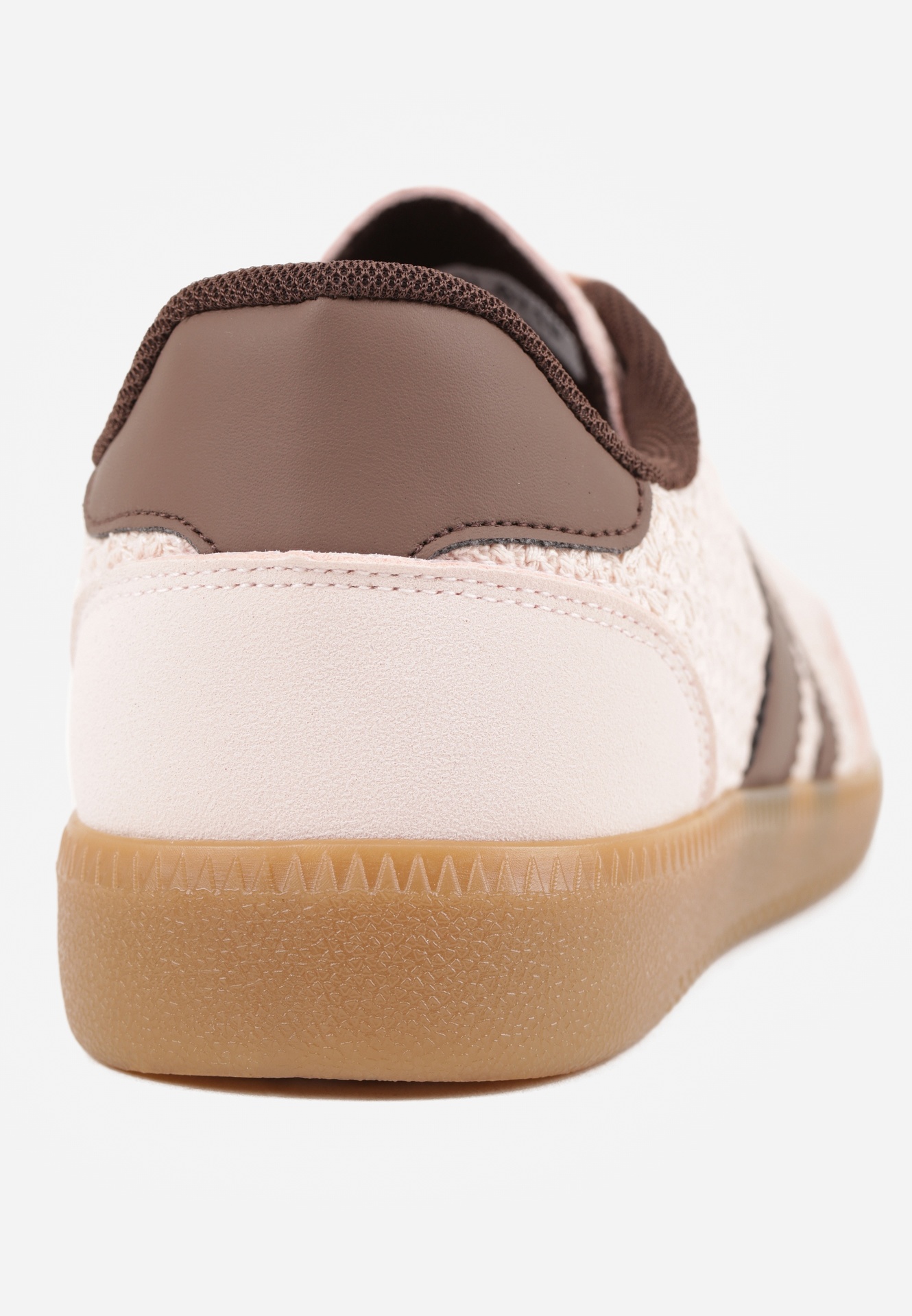 Różowe Sneakersy w Stylu Klasycznych Tenisówek z Cholewką z Plecionką Doriarissa