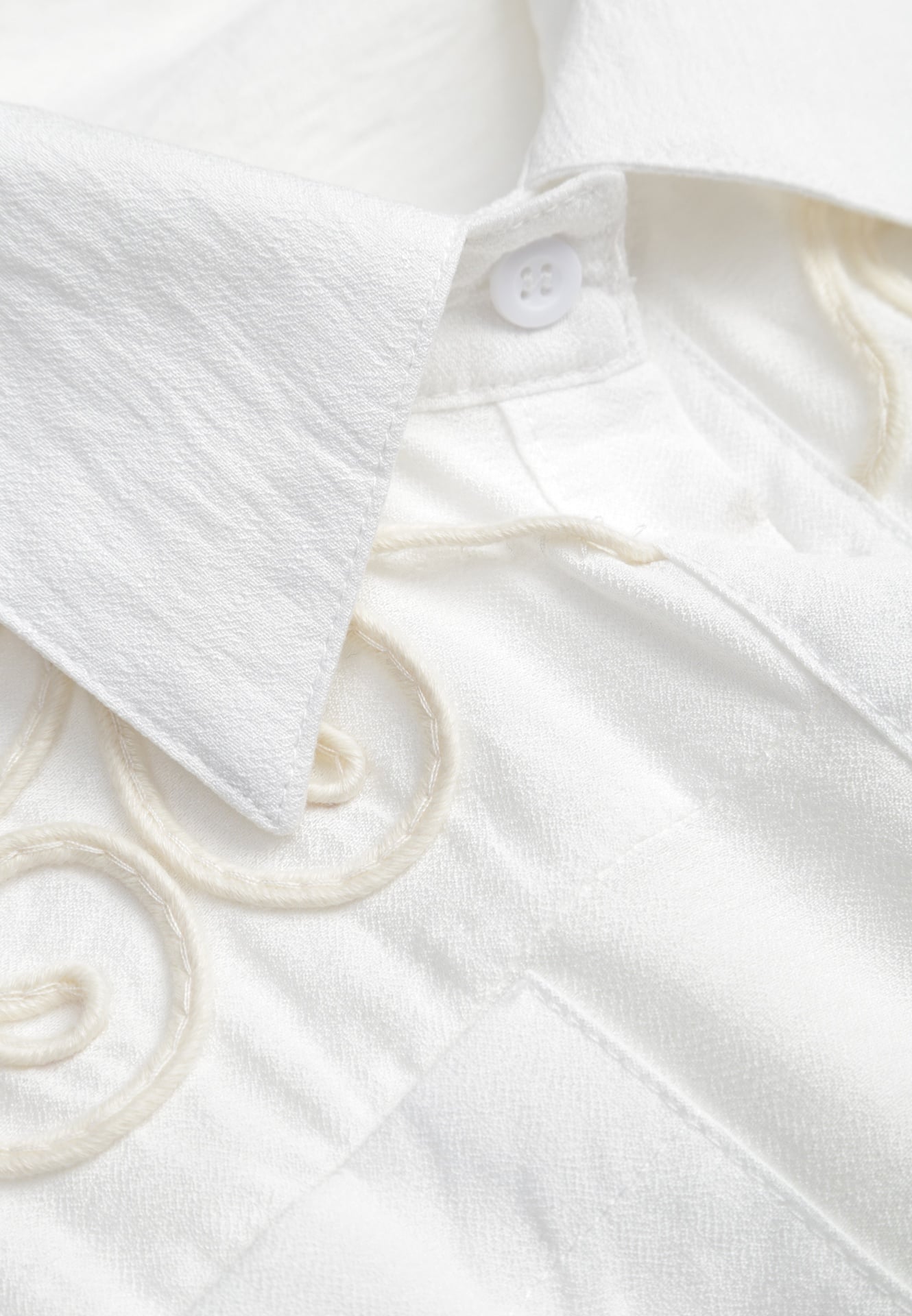 Biała Boho Koszula z Wiskozy Bez Rękawów ze Ściągaczem w Talii Assabel