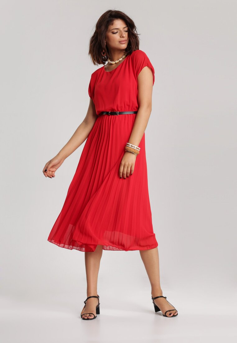 Czerwona Sukienka Clymeine