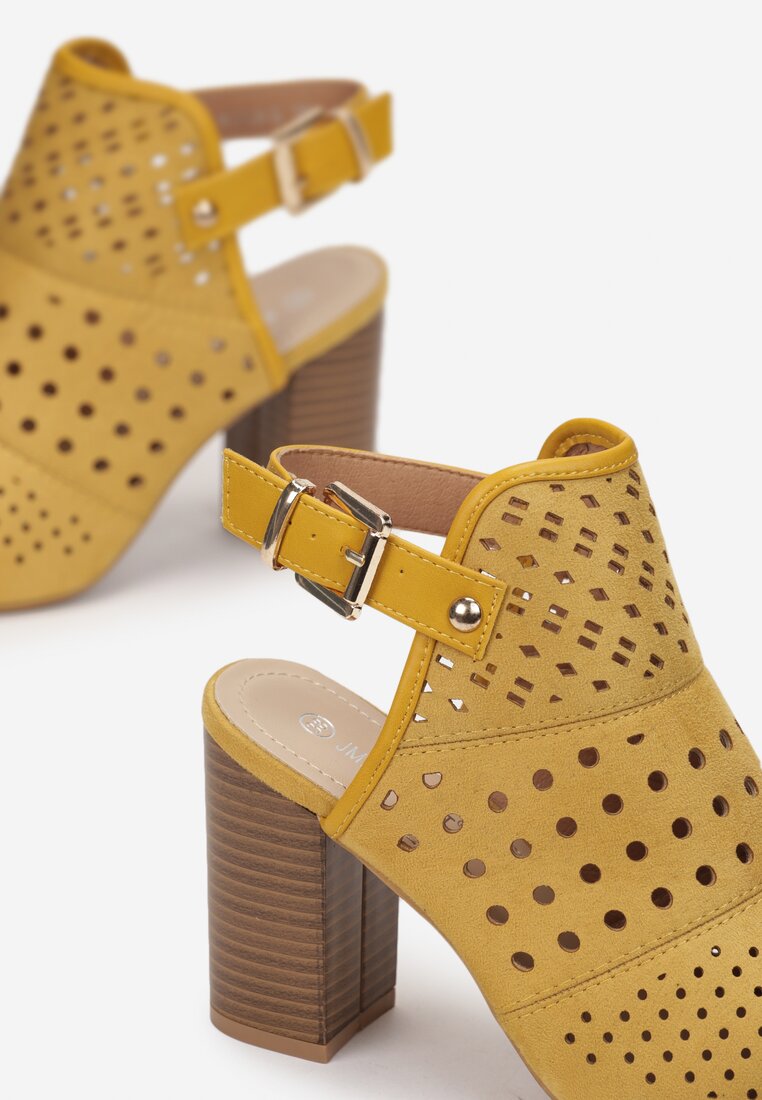 Żółte Sandały Delle