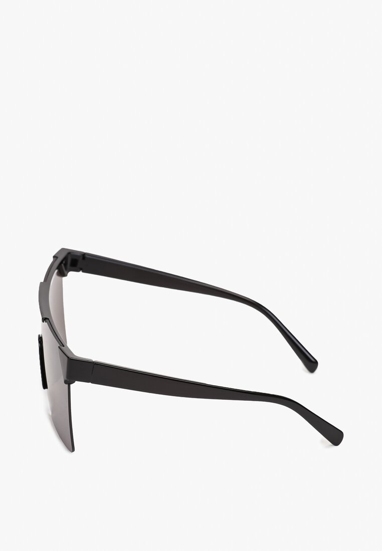 Czarne Okulary Przeciwsłoneczne z Kwadratowymi Soczewkami Metunus