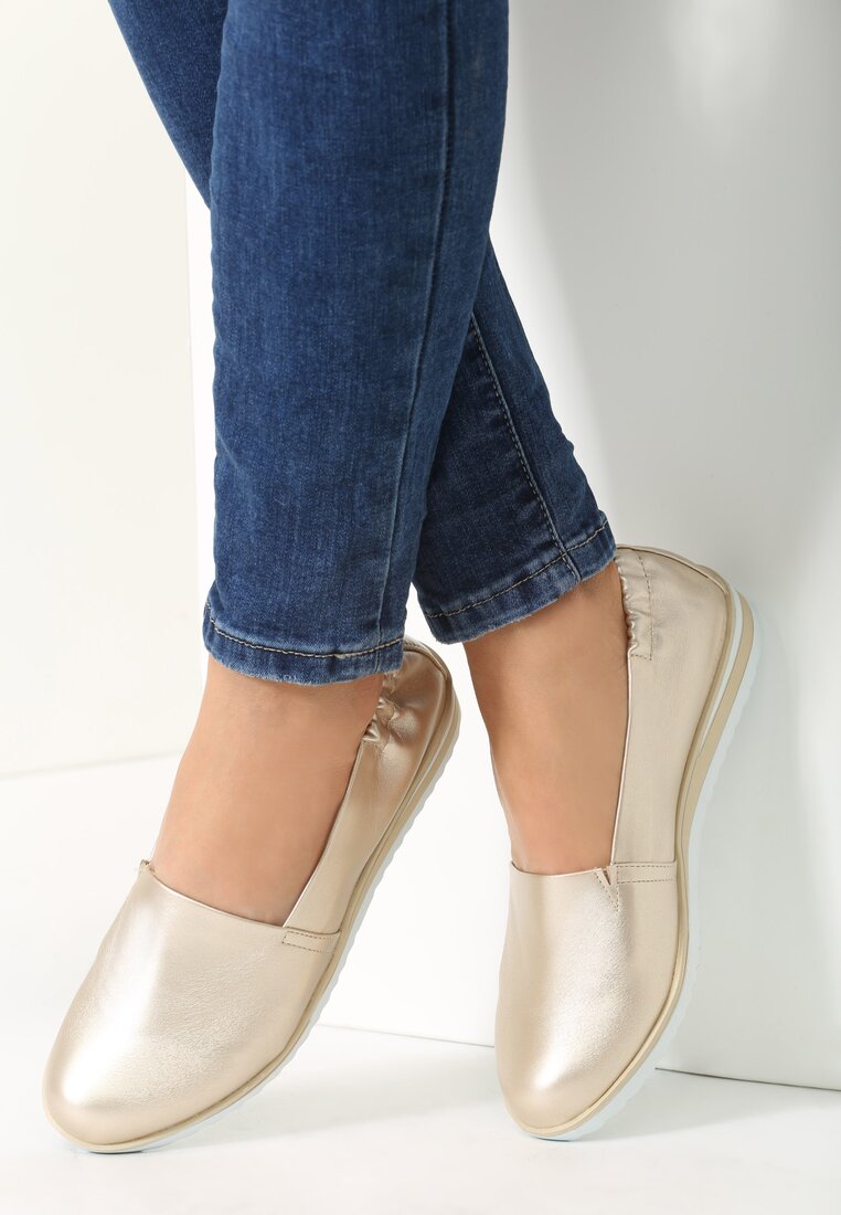 Złote Slip On Iguan