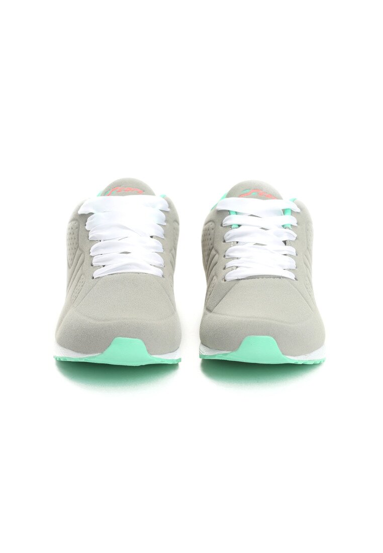 Szaro-Miętowe Buty Sportowe Hybrid
