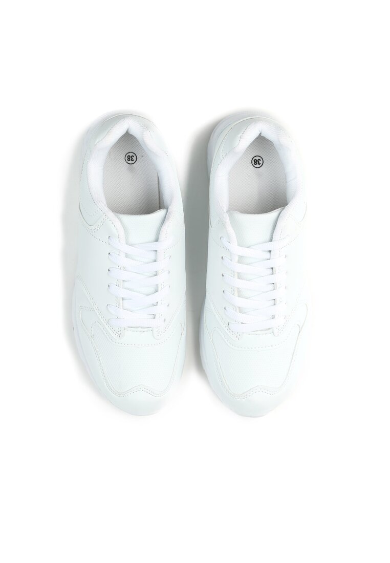 Białe Buty Sportowe Suede Shoes