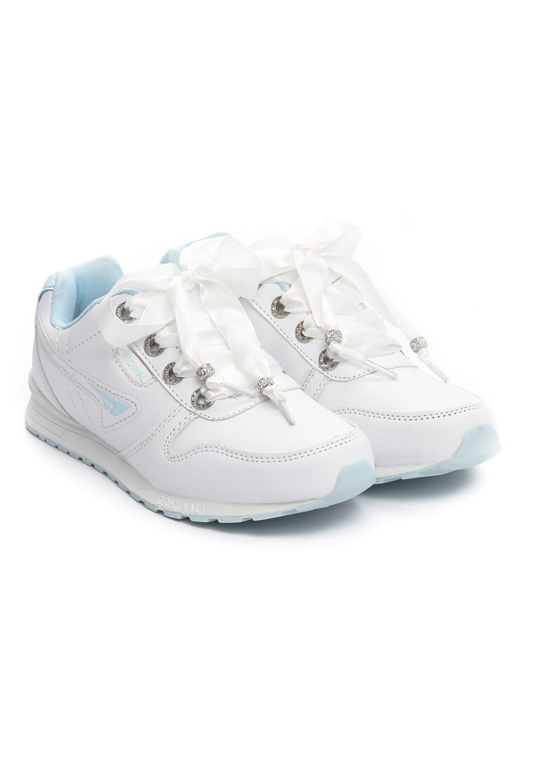 Biało-Niebieskie Sneakersy Physical