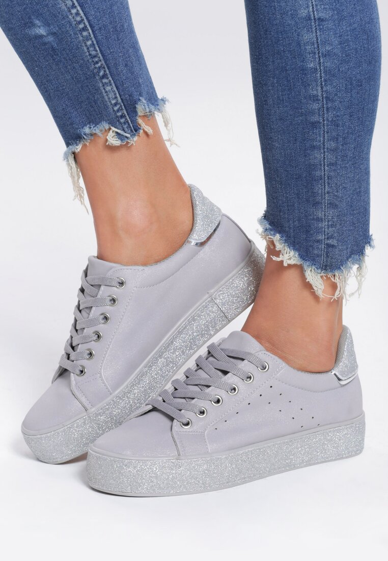 Szare Buty Sportowe Yearningly