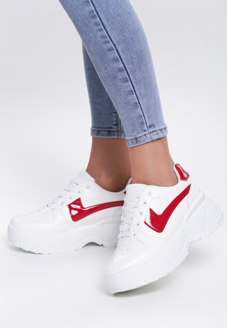 Biało-Czerwone Sneakersy Their