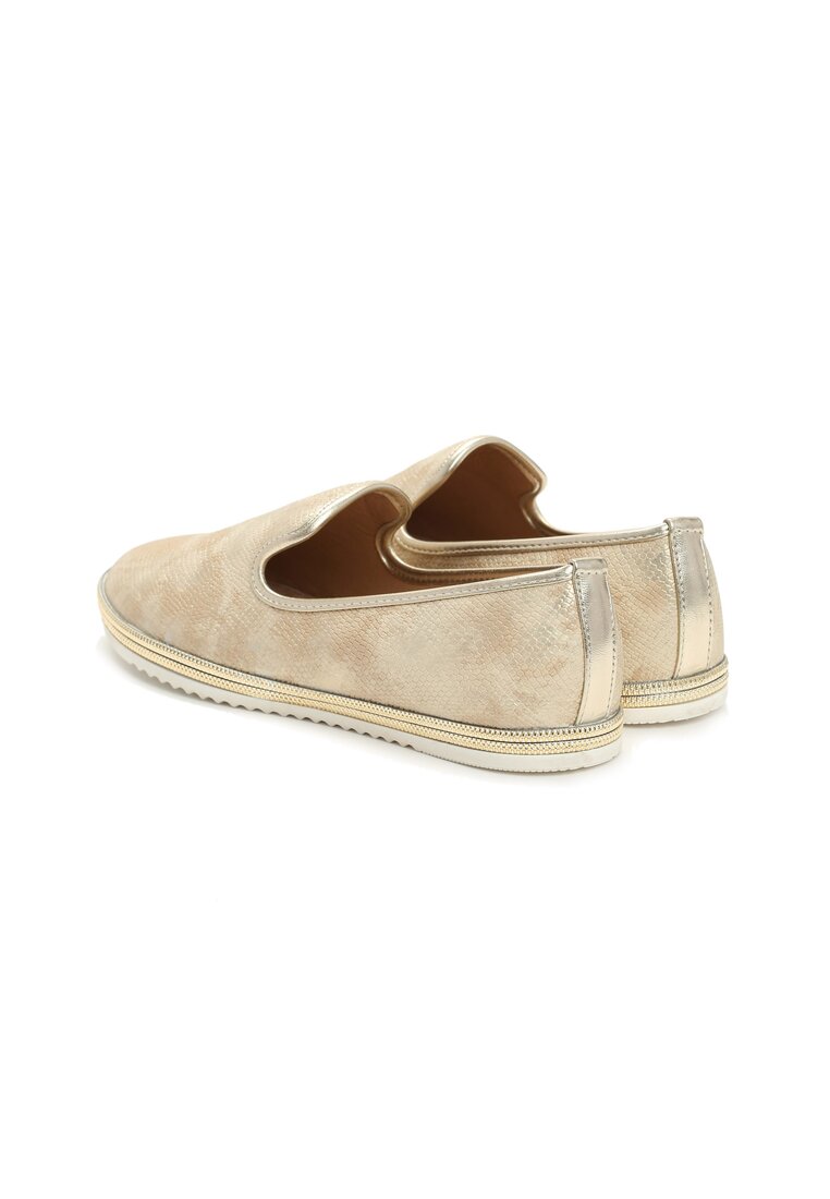 Złote Slip On Victoria