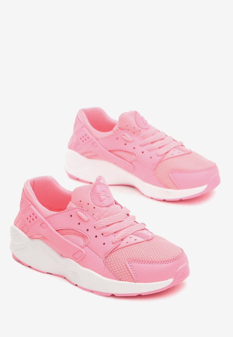 Różowe Neonowe Buty Sportowe Flexible