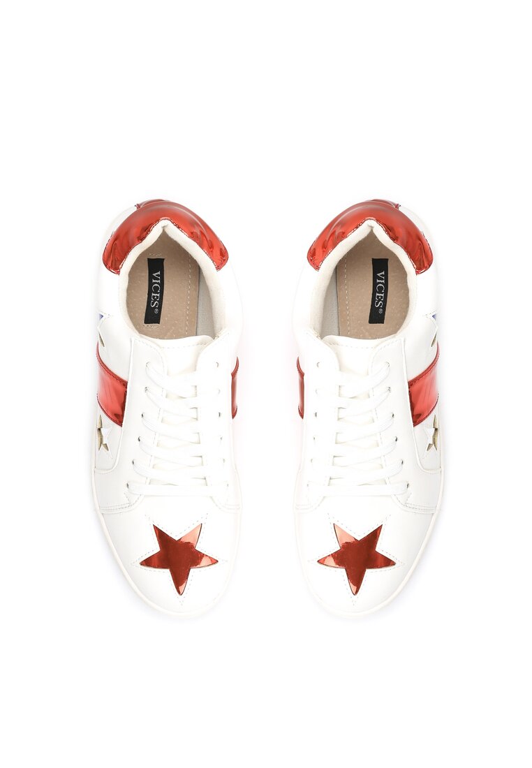 Biało-Czerwone Sneakersy White Card