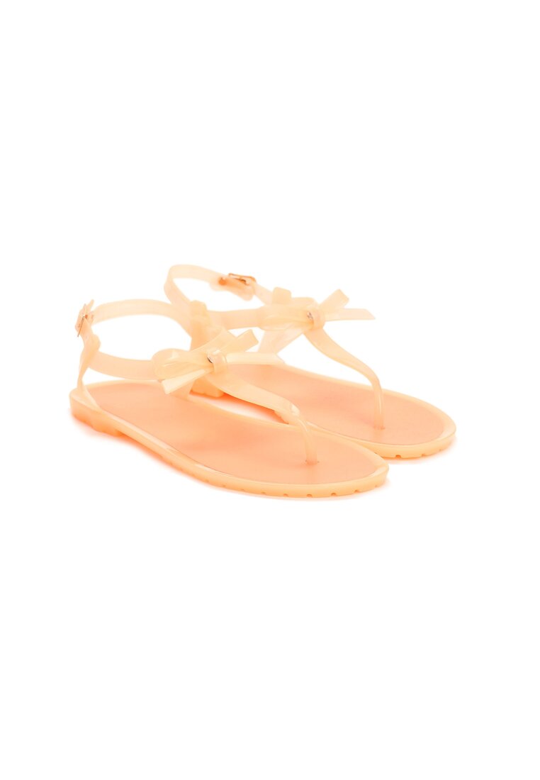 Pomarańczowe Sandały Key With Shoes