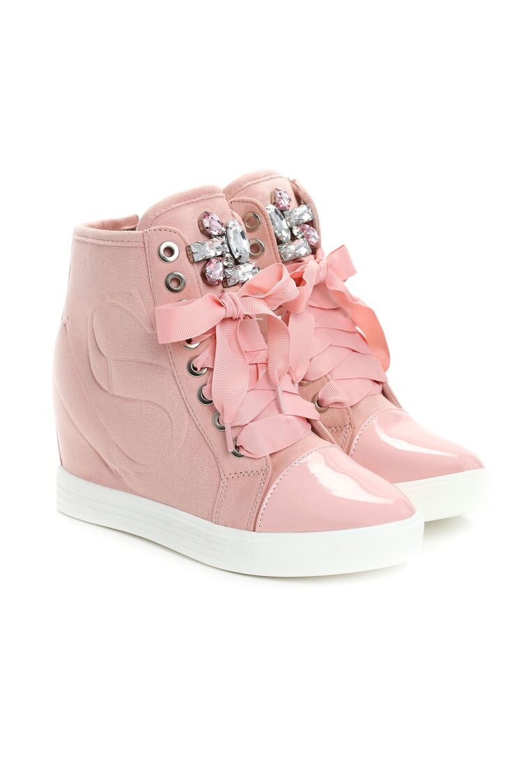 Różowe Sneakersy Amor