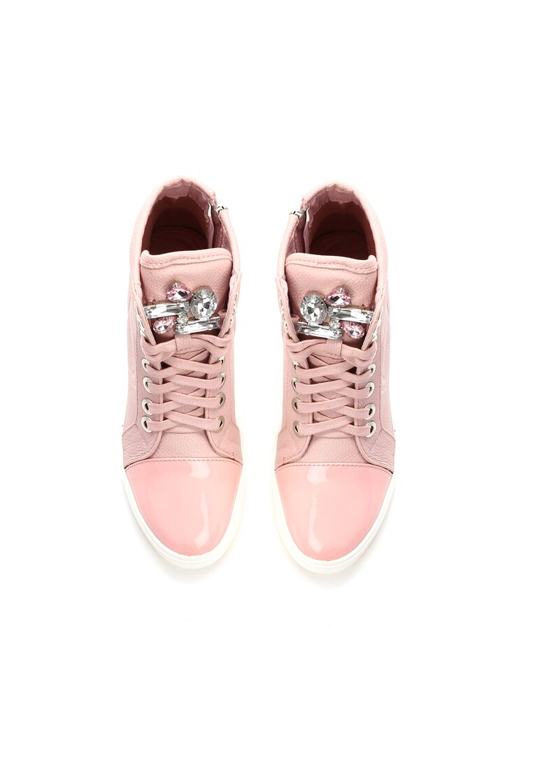 Różowe Sneakersy Maroon