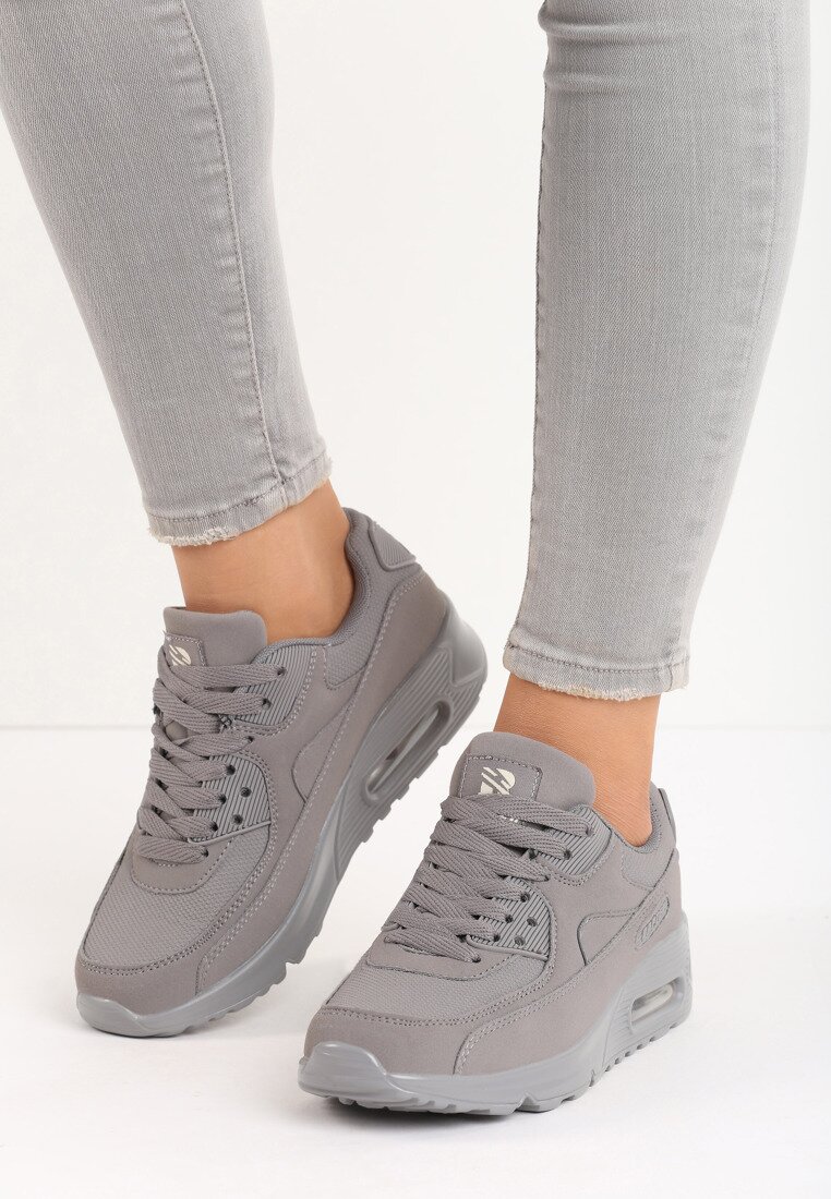 Szare Buty Sportowe Vintage Nilda