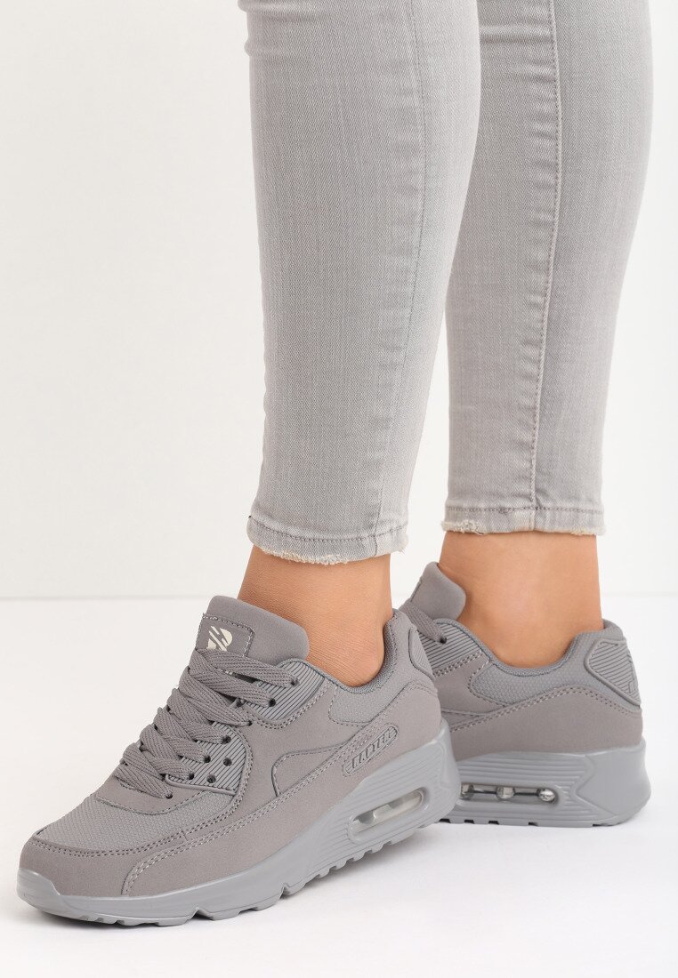 Szare Buty Sportowe Vintage Nilda