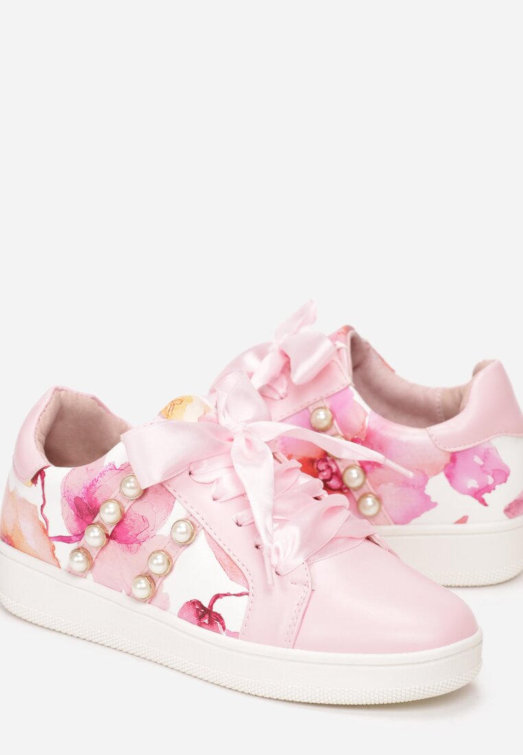 Różowe Sneakersy Lucky Burble