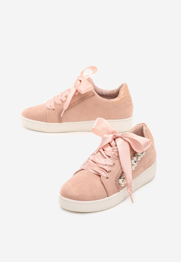 Różowe Sneakersy Margarett