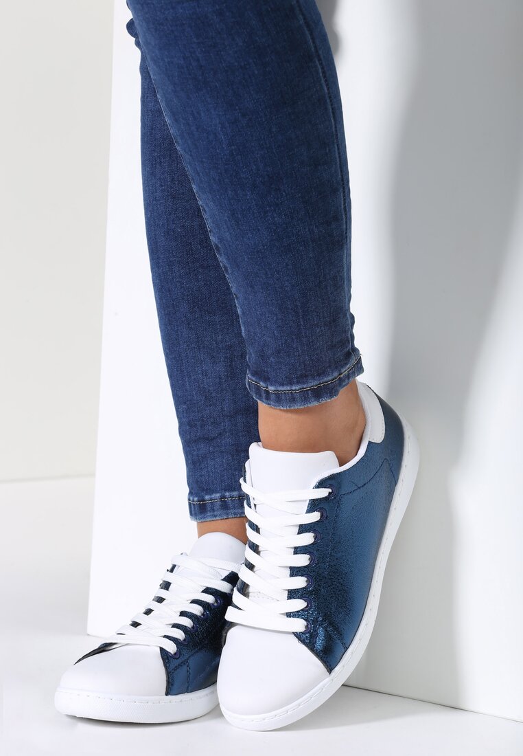 Granatowe Buty Sportowe Wanderer
