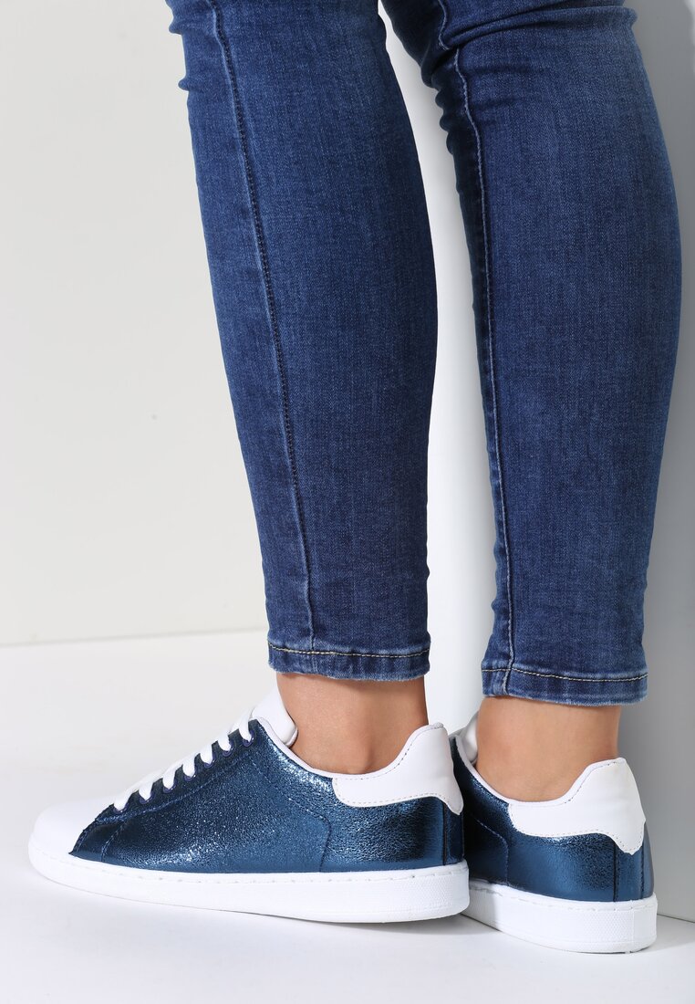 Granatowe Buty Sportowe Wanderer