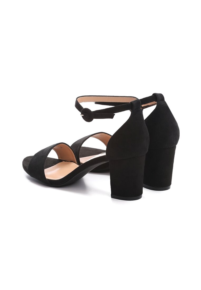 Czarne Sandały Simpleness